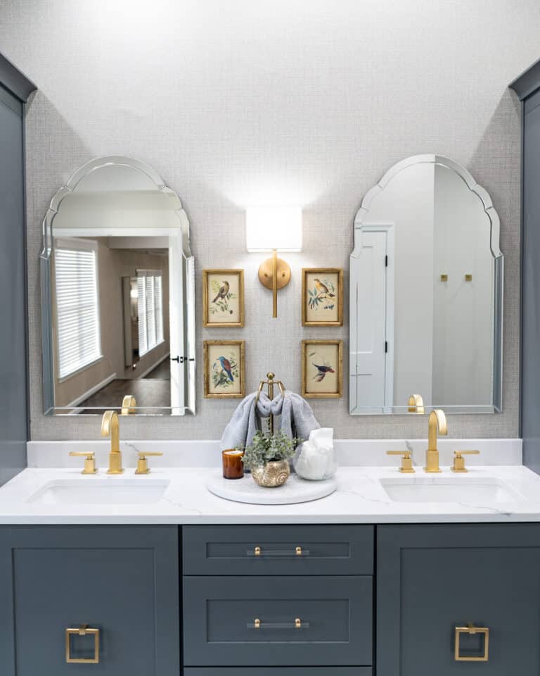 bathroom countertop installation as part of howard county home makeover