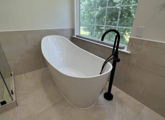 new soaking tub installation in maryland